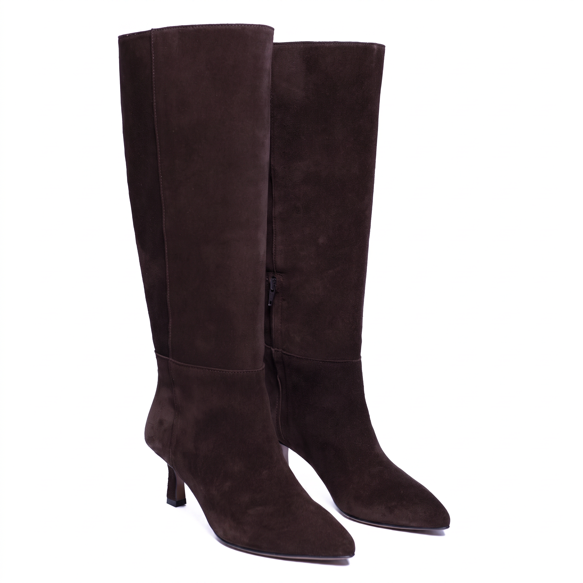 Icon suede boots, dark brown (testa di moro) - detail 2