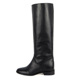 Dalia, black - wide calf boots, large fit boots, calf fitting boots, narrow calf boots