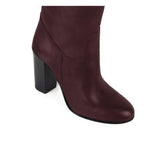 Cosmea, burgundy - wide calf boots, large fit boots, calf fitting boots, narrow calf boots