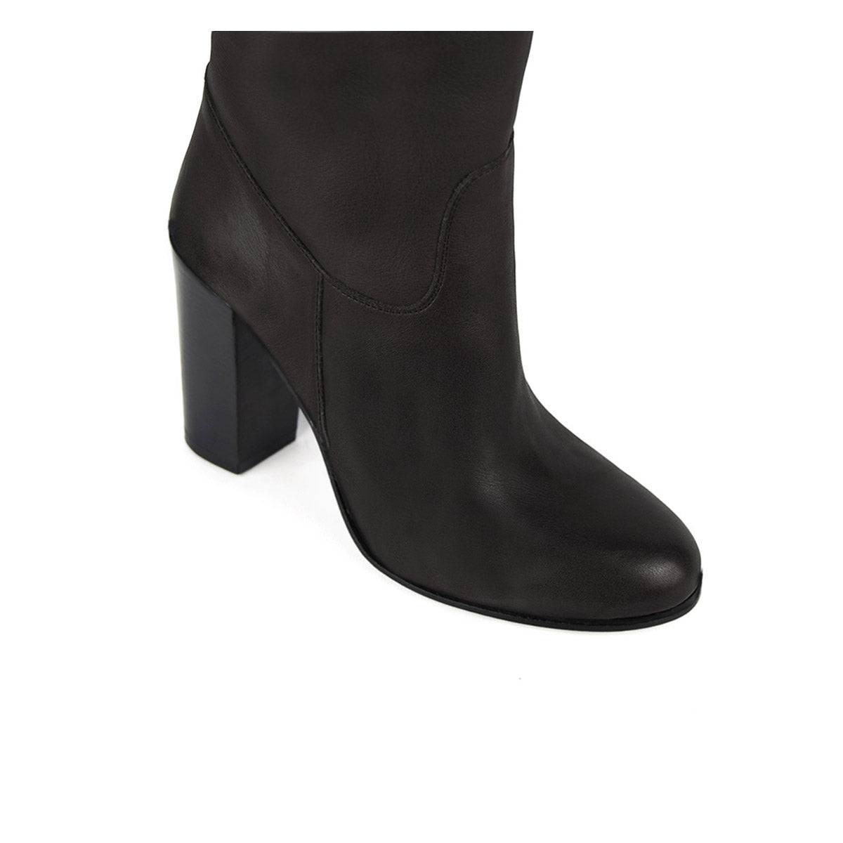Cosmea, dark brown - wide calf boots, large fit boots, calf fitting boots, narrow calf boots
