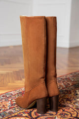 Cosmea suede, cognac