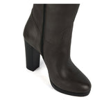 Ribes, dark brown - wide calf boots, large fit boots, calf fitting boots, narrow calf boots