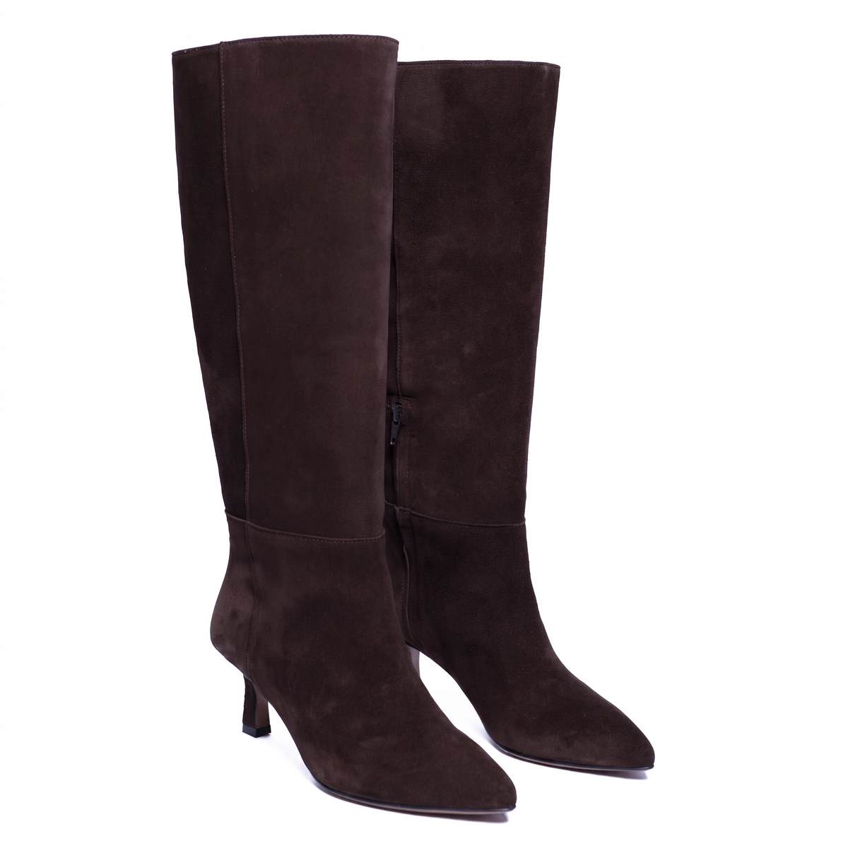Icon suede boots, dark brown (testa di moro) - detail 2