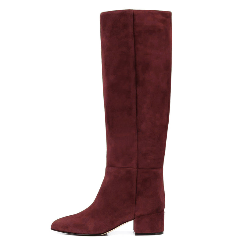 Teti suede, burgundy