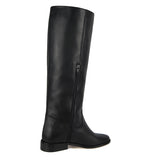 Dalia, black - wide calf boots, large fit boots, calf fitting boots, narrow calf boots