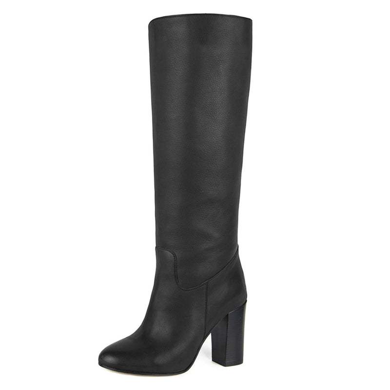 Cosmea, grey - wide calf boots, large fit boots, calf fitting boots, narrow calf boots