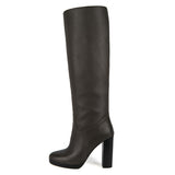 Ribes, dark brown - wide calf boots, large fit boots, calf fitting boots, narrow calf boots