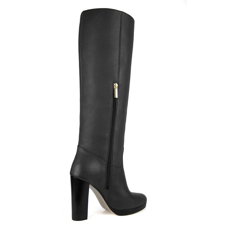 Ribes, grey - wide calf boots, large fit boots, calf fitting boots, narrow calf boots